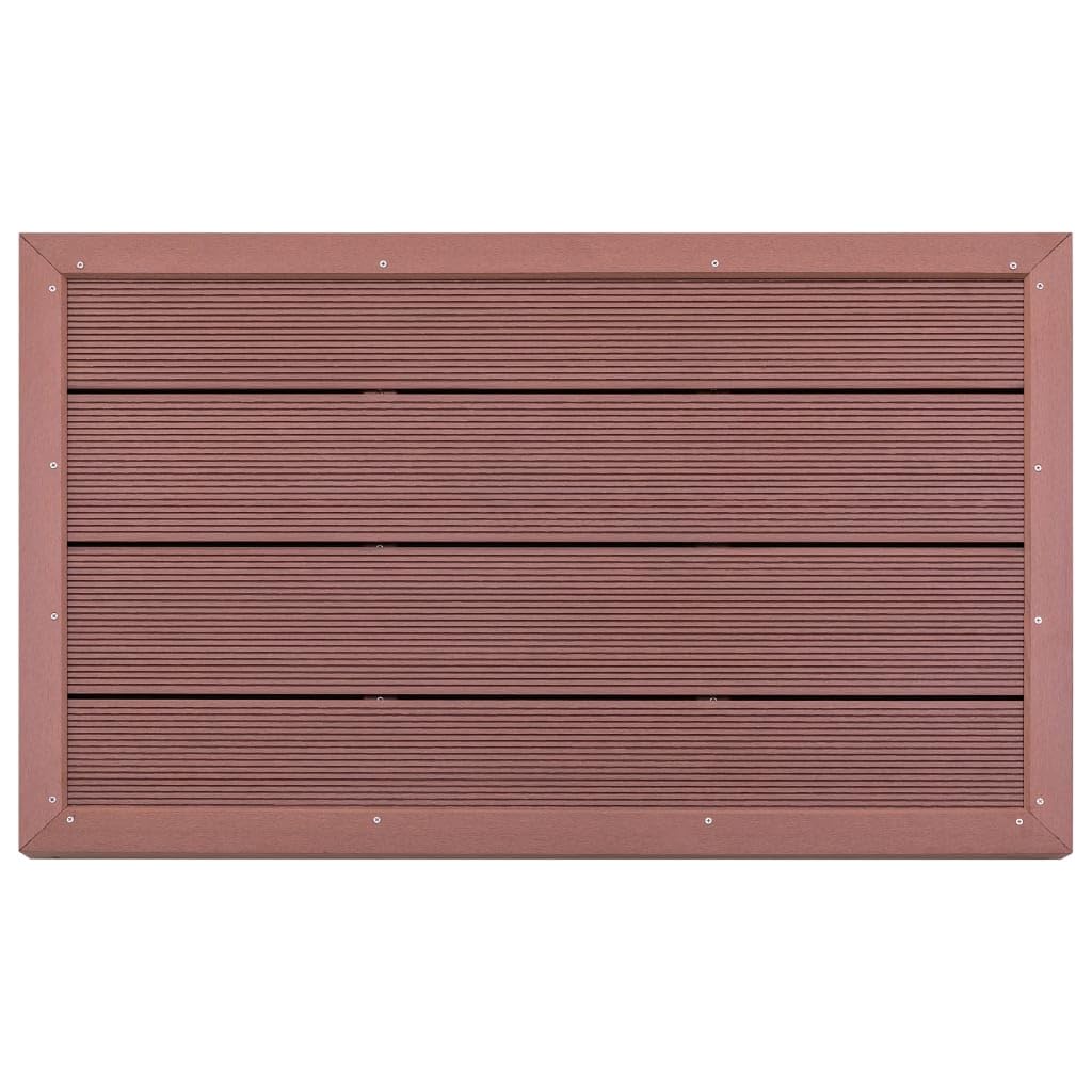 Element podłogowy do prysznica solarnego, brązowy, 101 x 63 x 5,5 cm, WPC antypoślizgowa, wszechstronna, stabilna, nadaje się do basenu, jacuzzi spa, akcesoria pielęgnacyjne, plandeka do
