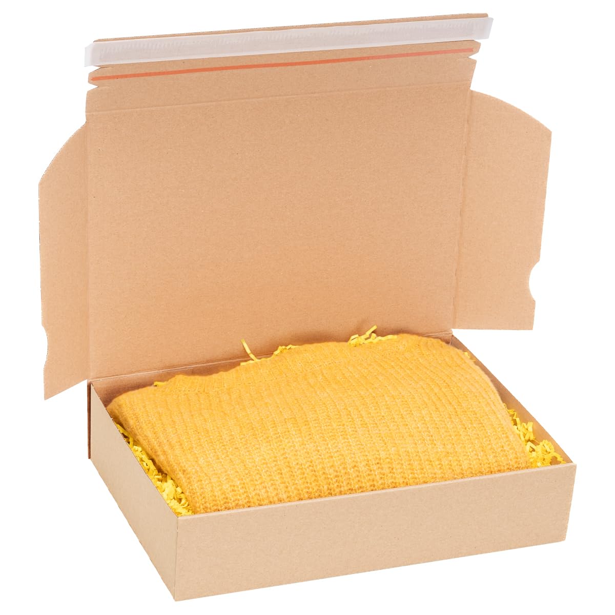 verpacking mała paczka DHL z paskiem klejącym i taśmą zrywającą Brązowy 350 x 250 x 50 mm [wymiary i ilość do wyboru] małe jednowarstwowe kartony wysyłkowe 100 sztuk