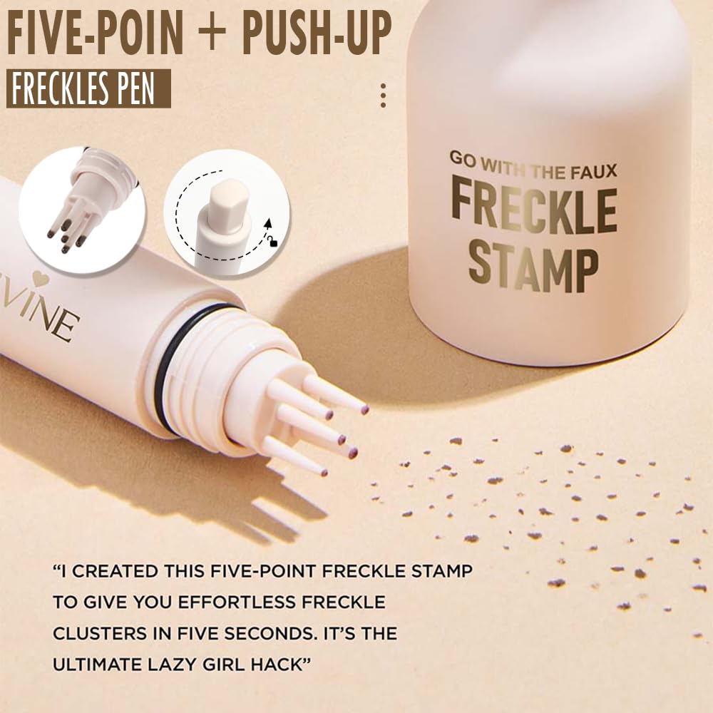 Freckle Pen - Realistic Sun-Kissed Makeup for Sensitive Skin, 2.0 Medium, 1.5 ml (Pack of 1) - Image 4