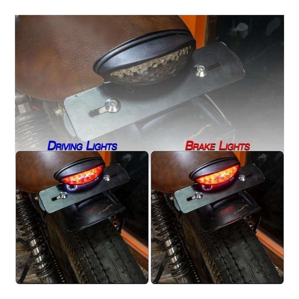 Fanale Posteriore Luce Posteriore A LED per Moto, Luce di Stop, Luce Targa, Luce Posteriore per ATV, Luce di Stop