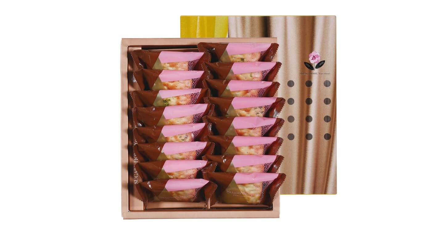 SUGAR & SPICE S06-6 Nougat Cracker (scallion & salt) (16 pcs) - Best Taiwanese Gift - Fresh Stock-Taiwan food -iCarry