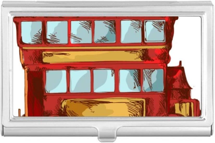 カートゥーンダブルデッカー 英国国名刺ホルダーケース ポケットボックス 卓越 財布