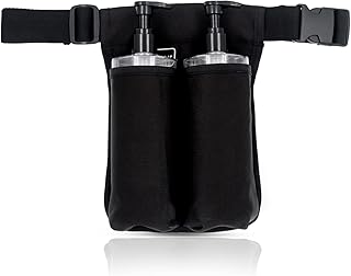 WEARWAN Massage Oil Holster, Adjustable and Durable Massage Holster, Stylish Massage Therapist Supplies(2B-Black)