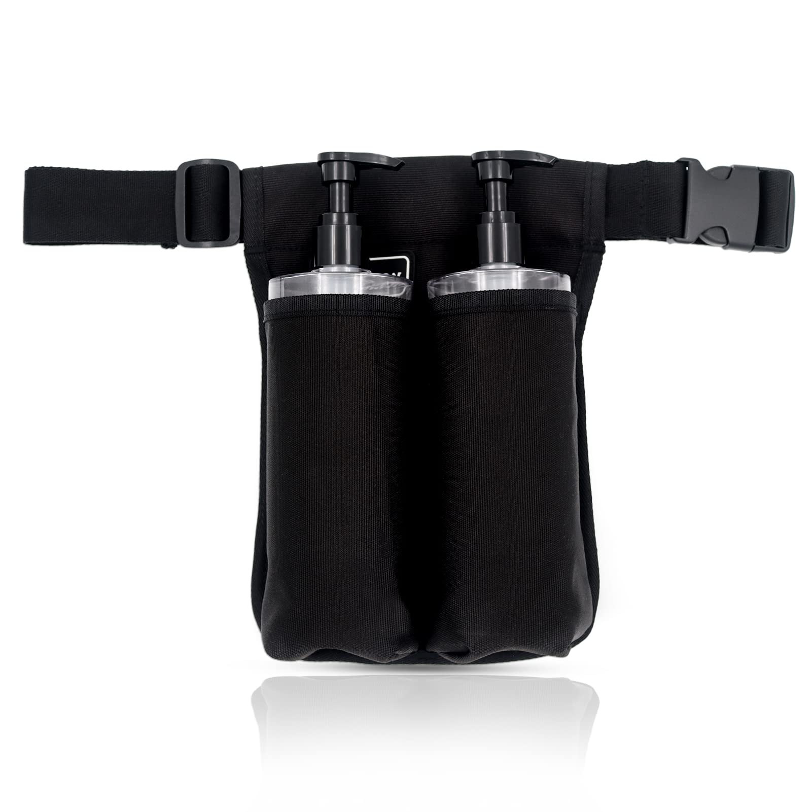 WEARWAN Massage Oil Holster, Adjustable and Durable Massage Holster, Stylish Massage Therapist Supplies(2B-Black)