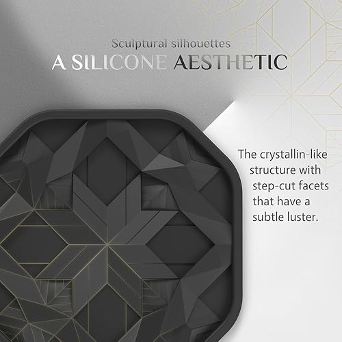 Miniatura 2 de UMIRRO Posavasos de silicona para bebidas con soporte a medida, centro de mesa de café, moderno bar en el hogar o artículos esenciales de cocina