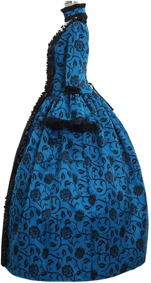 CountryWomen 18th Century Dress Long Halloween Party Costumes Women's Gothic Victorian Rococo Party Dresses