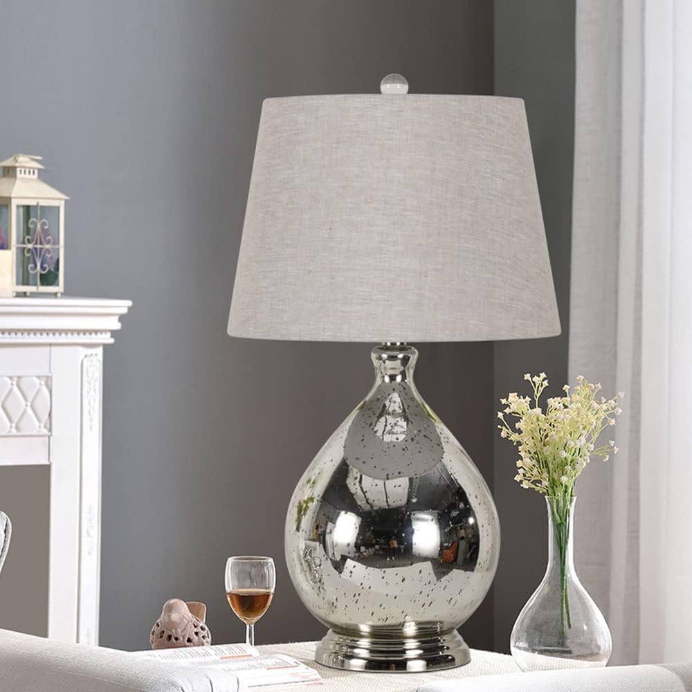 新作 ヨーロッパ式電気スタンド寝室暖かいクリエイティブガラスランプ