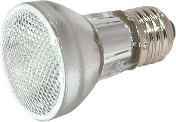 Satco S2303 75 Watt 800 Lumens PAR16 Halogen Narrow Flood 30 Degrees 130 Volt Clear Light Bulb, Dimmable