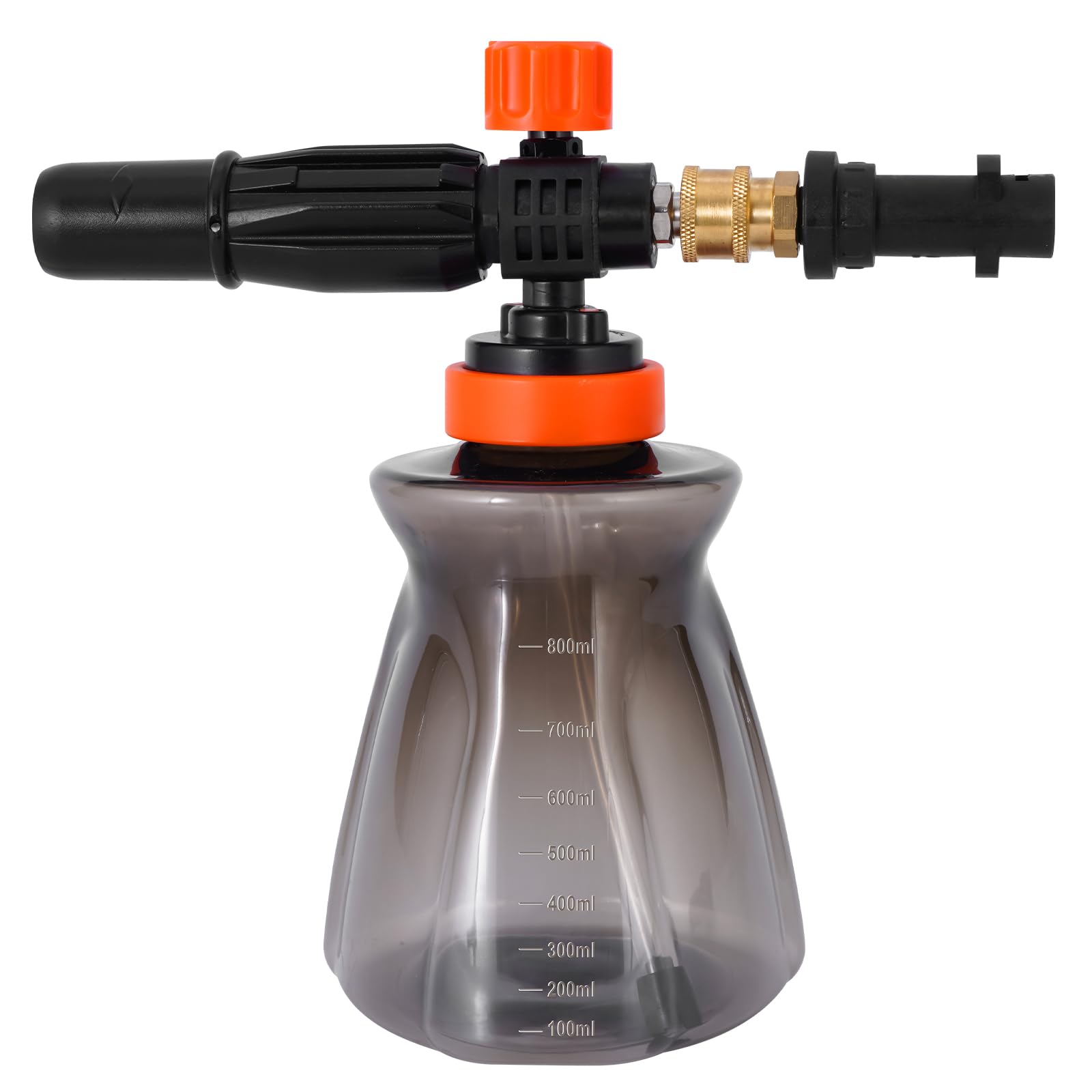 Foam Cannon Foam Lance for Kärcher K2 K3 K4 K5 K6 K7 Pressure Washer with 1/4 Inch Quick Coupling, 1 Litre Snow Foam Lance Bottle with Adjustable Nozzle, Car Wash Foam Lance for Pressure Washers