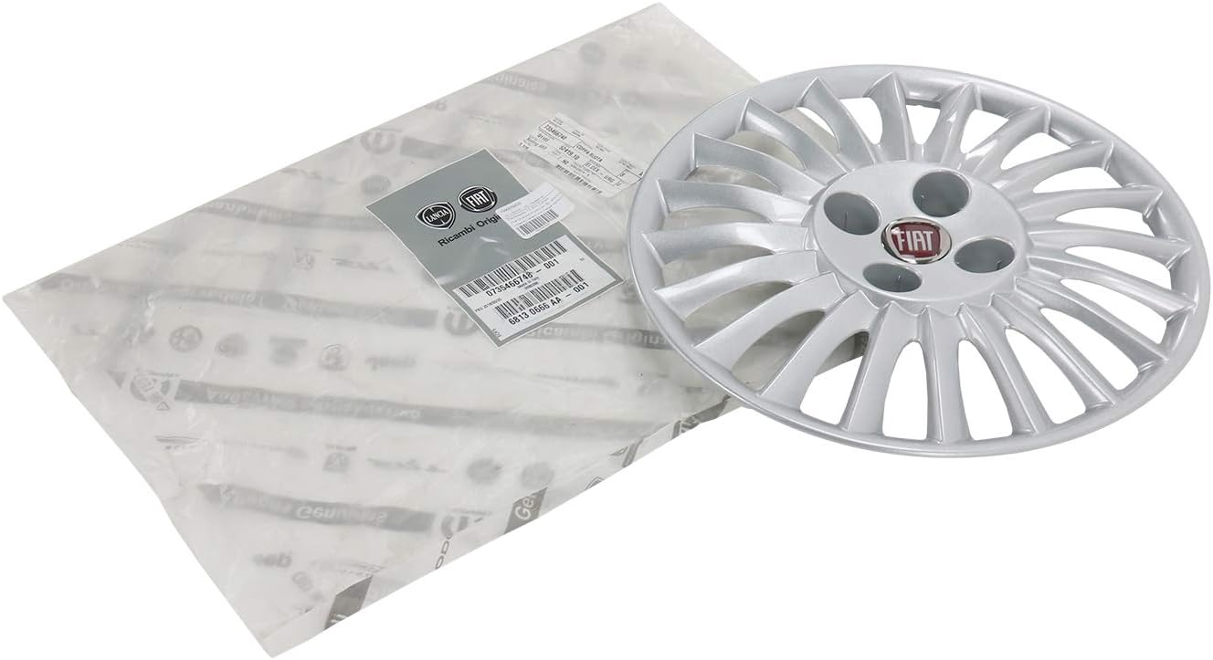 Enjoliveur Argenté D'origine 16 Pouces Pour Fiat Tipo (à Partir De 2015) - Référence 735650525