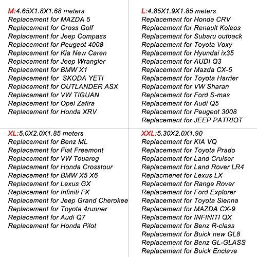 Qudai Tampa do carro Capas Completas com Tira Reflexiva Proteção Solar Proteção contra poeira Resist