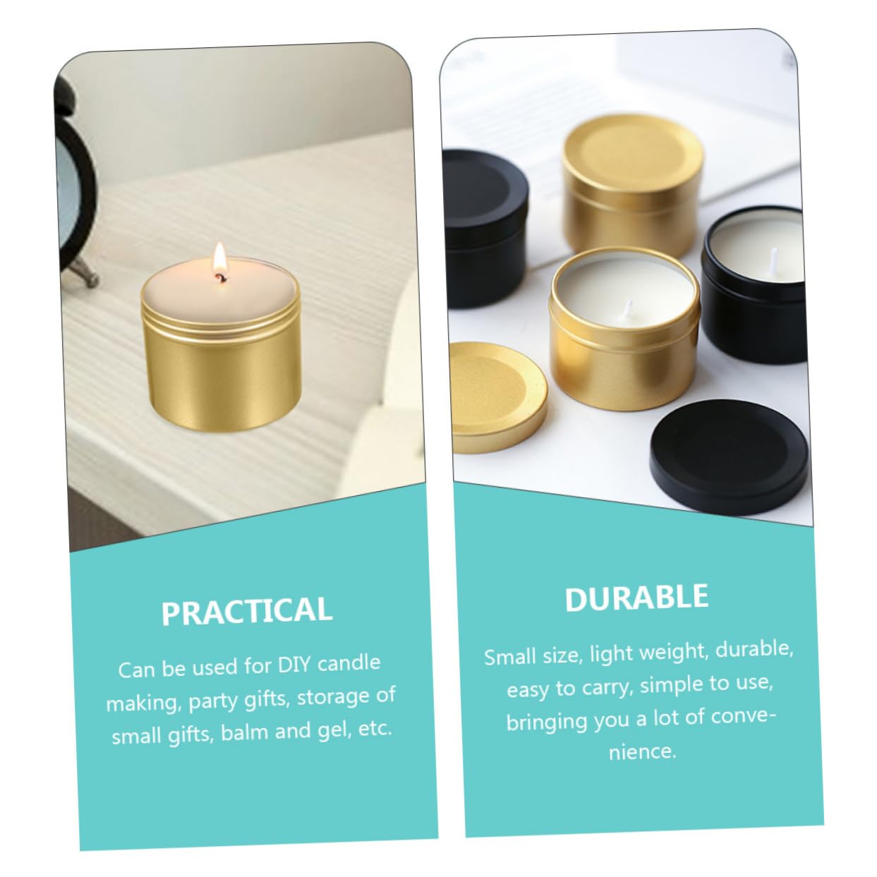 ERINGOGO 4pcs DIY Aromatherapy Aluminum Can Lid Perfect for Bulk Candle Jars Essential Oil Incense Cans