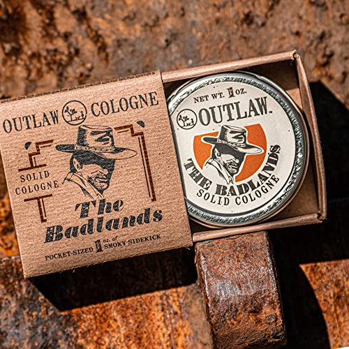 Smoky Cedar & Campfire Solid Cologne Balm - The Badlands Scent, By Outlaw - 1 Oz Wax Men's Or Women's Scent #TOP7