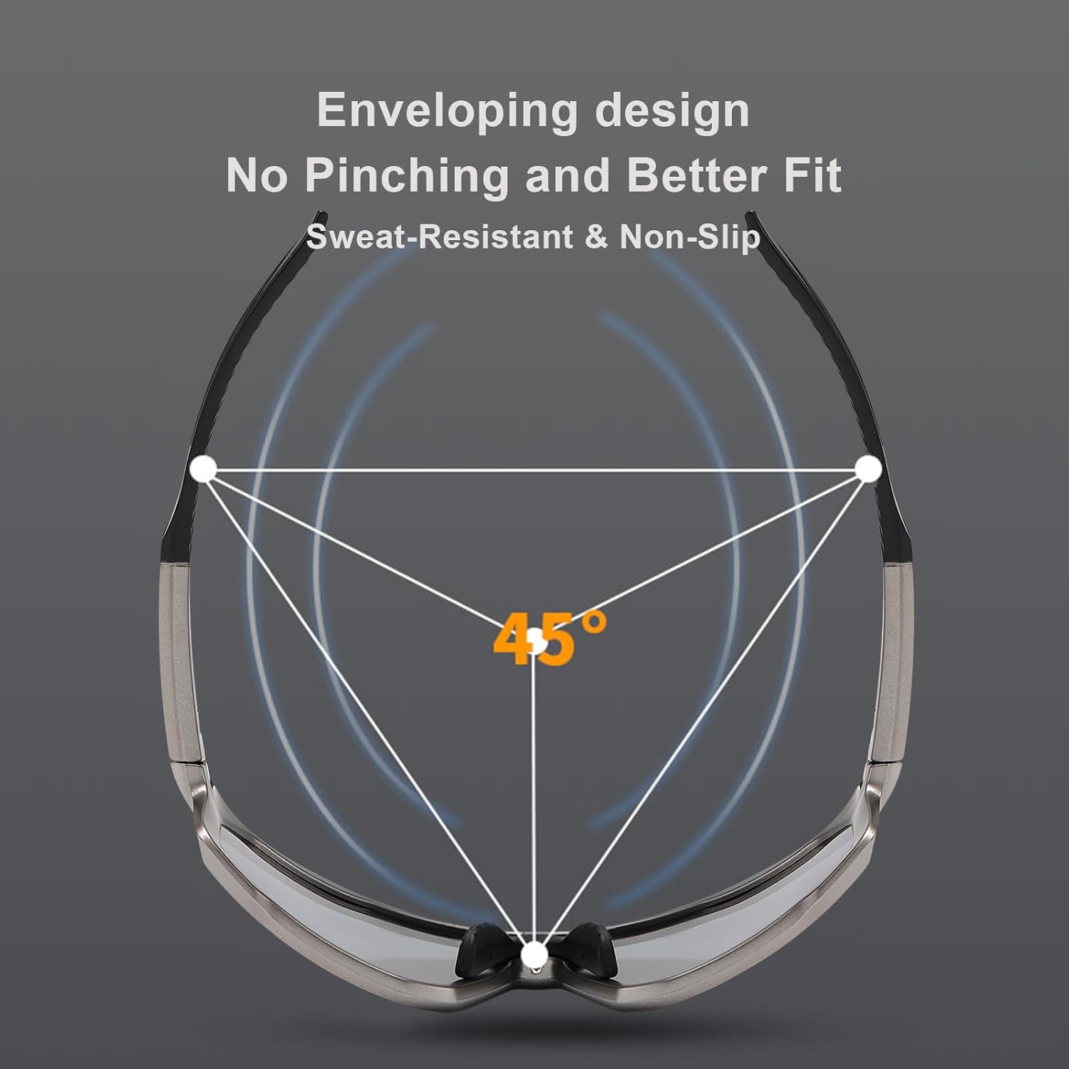 Sport Polarized Sunglasses UV Protection for Youth,Men & Women,Ideal for Cycling Running Baseball Skiing & Softball - Image 3