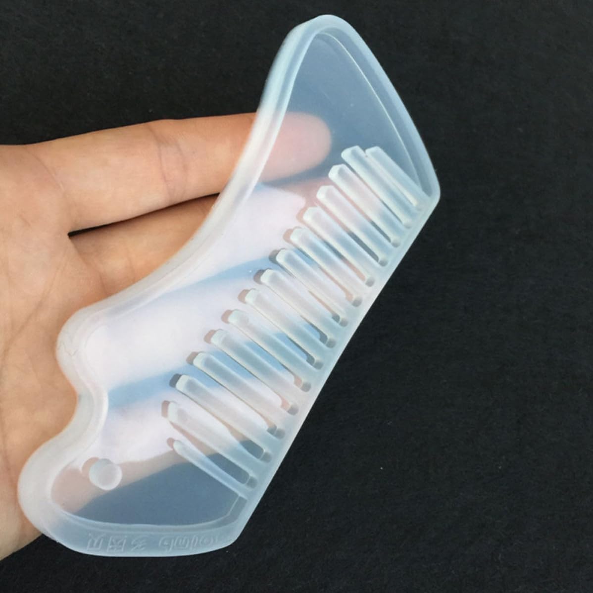 8pcs White Silicone Comb Casting Mold for Jewelry Pendant Making