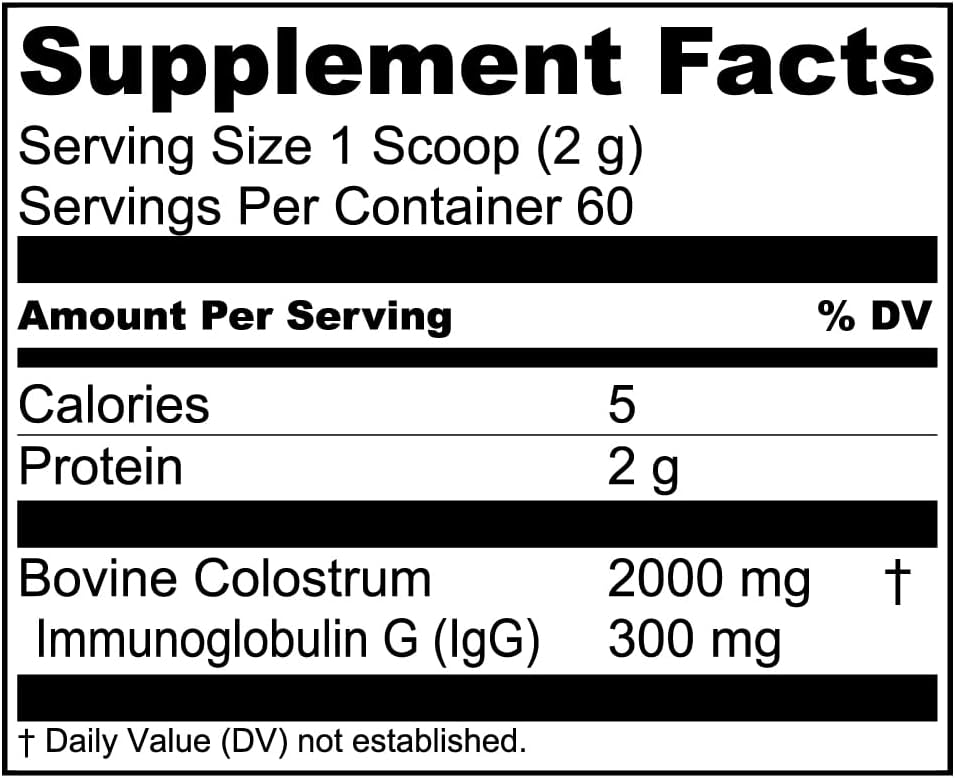 Live Conscious Colostrum Powder - Grass Fed Colostrum Supplement with Lactoferrin for Iron Absorption - Bovine Colostrum an Immune System Supplement
