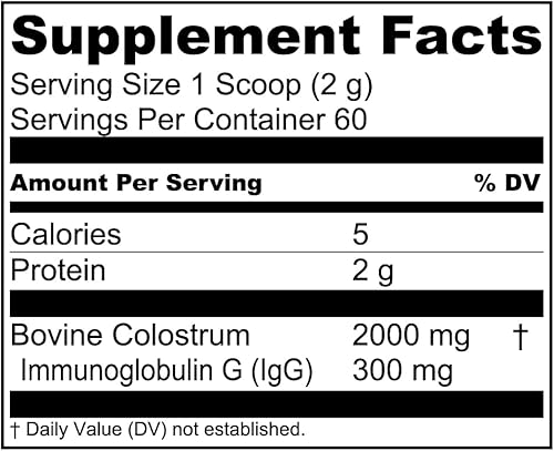 Miniatura 5 de Live Conscious Polvo de calostro - Suplemento de calostro alimentado con pasto con lactoferrina para absorción de hierro - Calostro bovino un