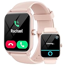 Smartwatch Donna, 1.8″ Orologio Smartwatch Chiamate e Risposta, Alexa Integrato Fitness Tracker con Contapassi Cardiofrequenzimetro SpO2 Sonno,110 Modalità Sport, Impermeabile IP68 per Android iOS