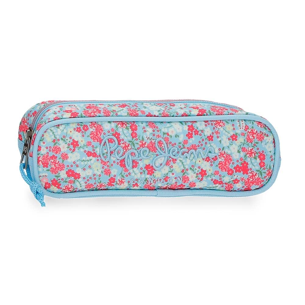 Pepe Jeans Aide Pencil Case Multicolor 22x7x3 cms Polyester, Colourful, Estuche