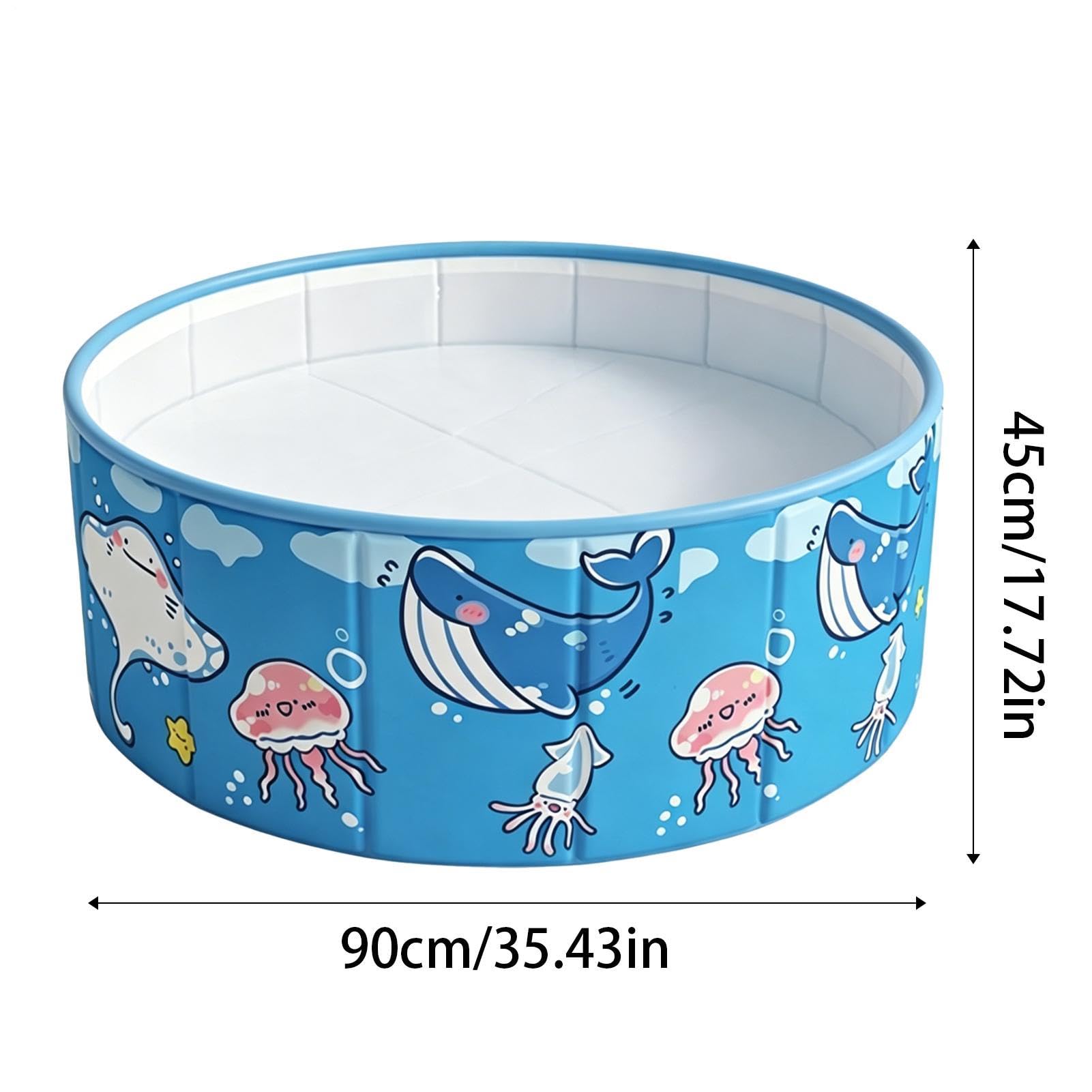 Piscina Infantil Bañera Portátil de Agua para Jugar | Piscina para Niños Zona de Baile Exterior para Exterior Jardín Playa Verano Adultos Niños Familia Perro