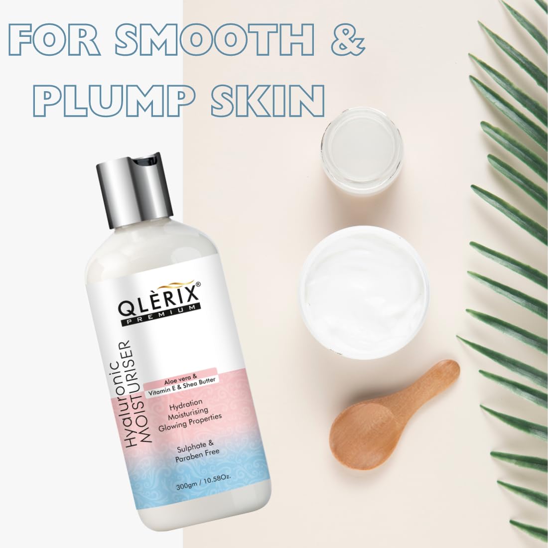 QLERIX Body Lotion for Deep Nourishing & Long Lasting Moisturization | With Aloevera,Vitamin B5 & E |Non Sticky,Quick Absorbing & Non Greasy | For All Type Skin | 300ml ((Pack of 2)) 3