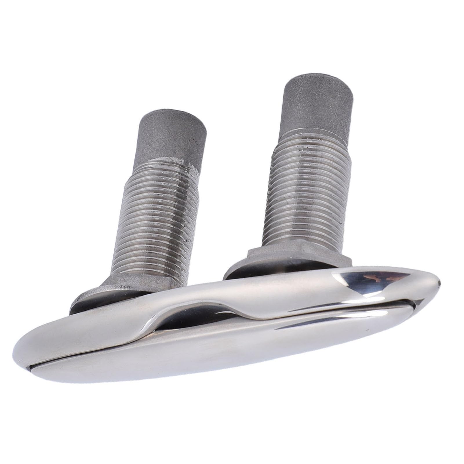 Pull-Up-Bootsklampen, 5-Zoll-einziehbare Pop-Up-Klampe, bündige Montage, Deckklampe für Yachten, Kajaks, Edelstahl 316 in Marinequalität, hochglanzpoliert