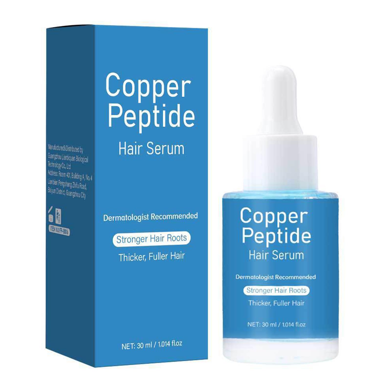 Copper Peptide Hair Serum Growth for Women & Men, Hair Serum for Hair Growth with Castor Oil Reduces Hair Loss