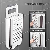 Vista 3 de Collapsible Laundry Basket- Large Laundry Basket Hamper with 2 Handles- Space Saving Foldable Storage Container/Organizer (medium)