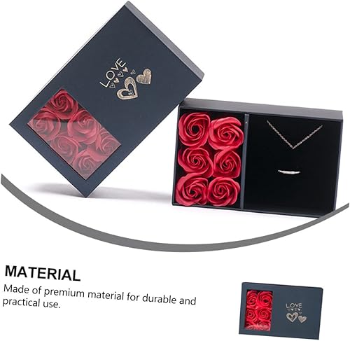 Vista 2 de LIFKOME Caja de embalaje de caja de joyería anillo de rosa eterna para sus bolsas de regalo de joyería bolsa de regalo de flores joyería de mano