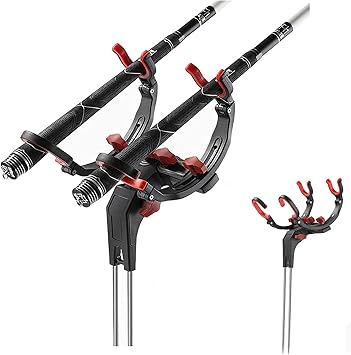 Amazon ロッドスタンド 釣り竿ブラケット 釣り竿掛け 釣り竿ホルダー ロッドホルダー 360度調節可能 Vanow 釣りのためのステンレス鋼 ロッドスタンドロッドホルダーな釣り竿ホルダー Vanow 竿掛け ロッドホルダー