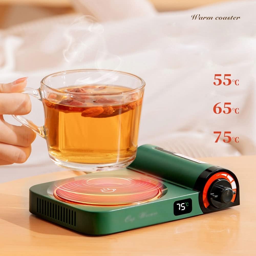 Heater Mug Warmer Gas Stove Shape Heating Plate Warmer Coaster Heating Pad for Tea Coffee Milk Heater (Color : E, Size : 1)