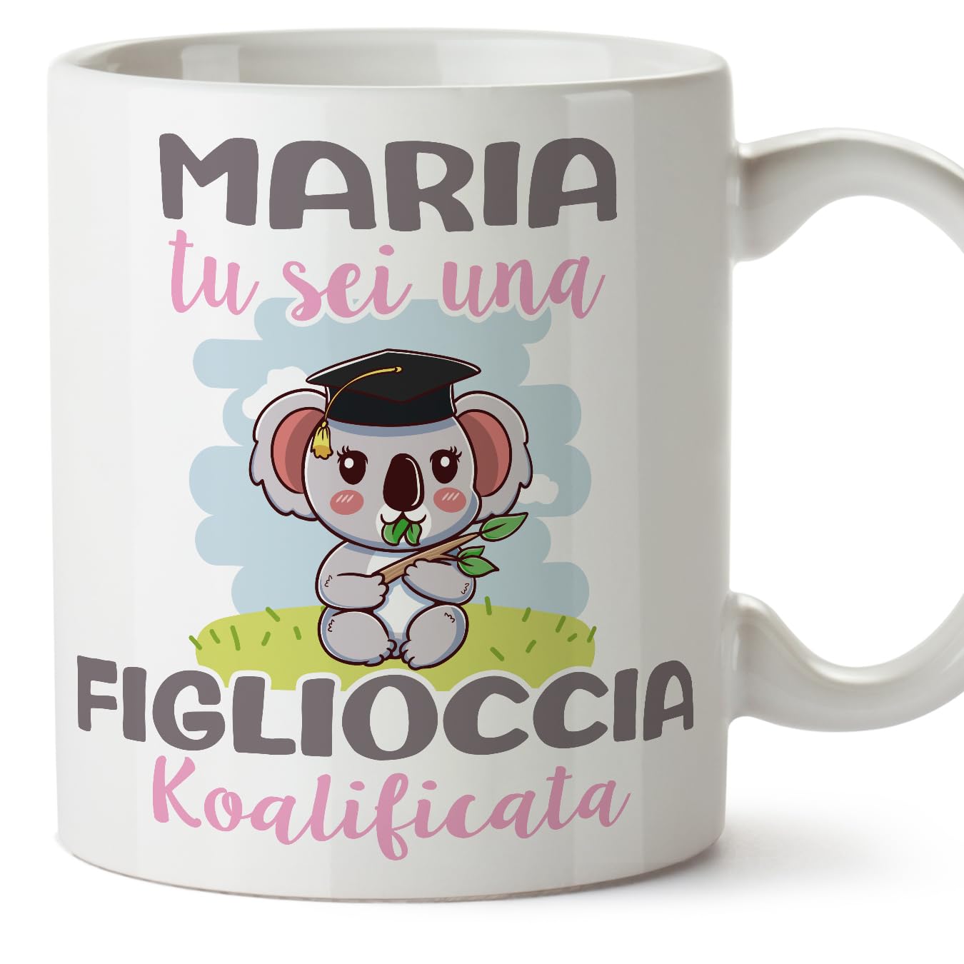 Tazza Personalizzata Per Figlia – 350 Ml – Idea Regalo Compleanno O Natale – Fatta In Italia