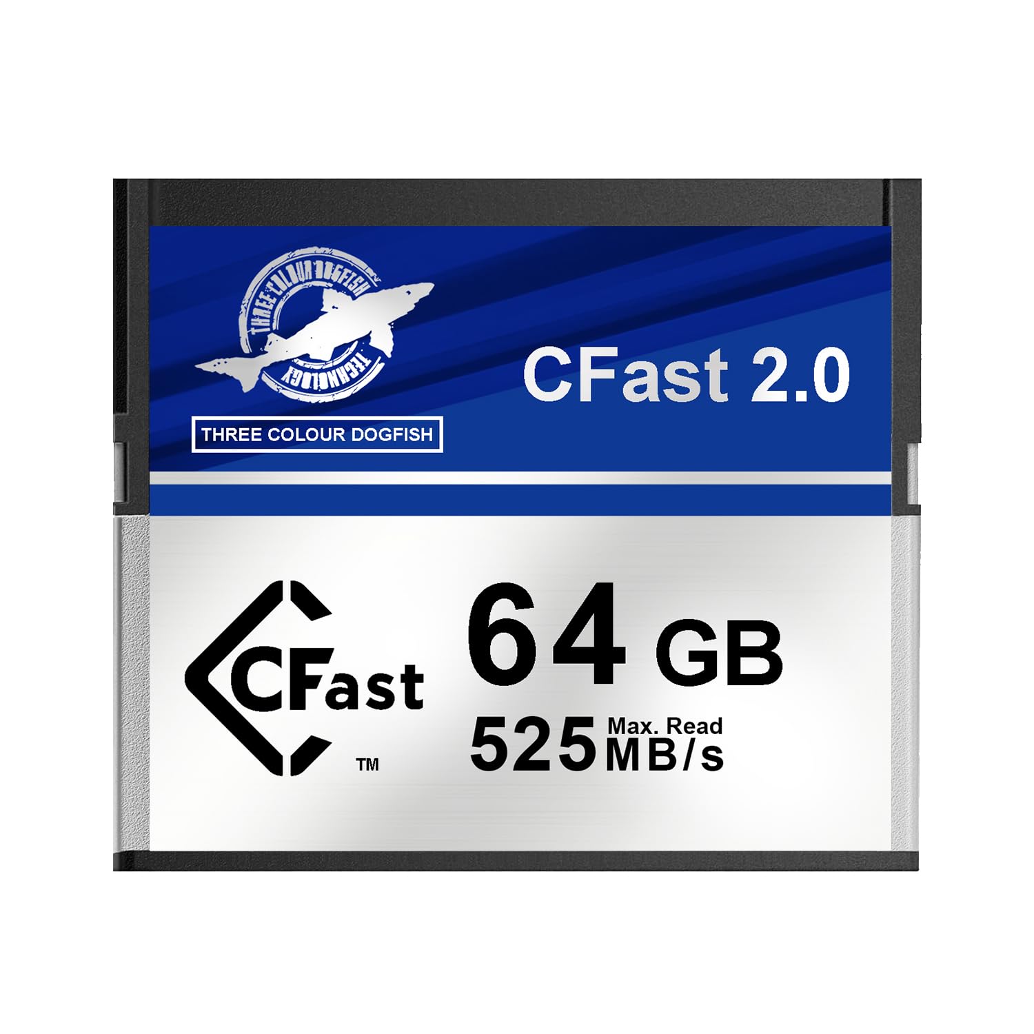 Dogfish Scheda di Memoria CFast 2.0 da 64GB per Cinema 4K RAW, Velocità di lettura fino a 525 MB/s per Videomaker Professionali, Compatibile con Fotocamere Digitali e Videocamere Fotografiche