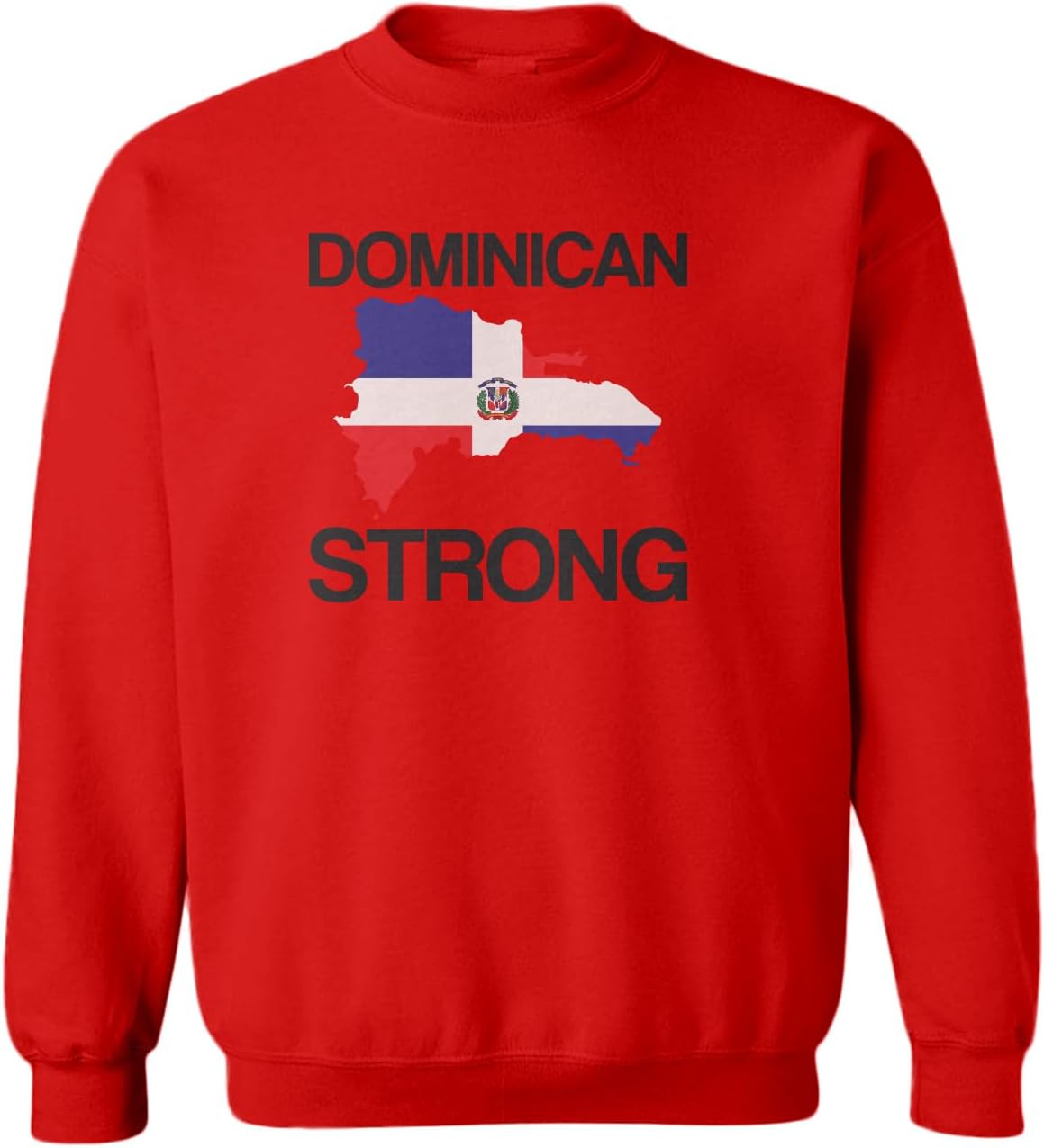 Dominican Strong - Island Caribbean DR Toddler Fleece Crewneck Sweater