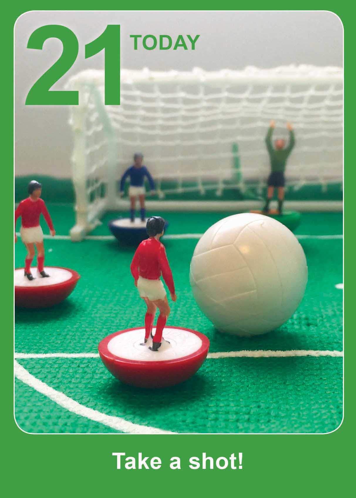 Subbuteo 21st Birthday Card