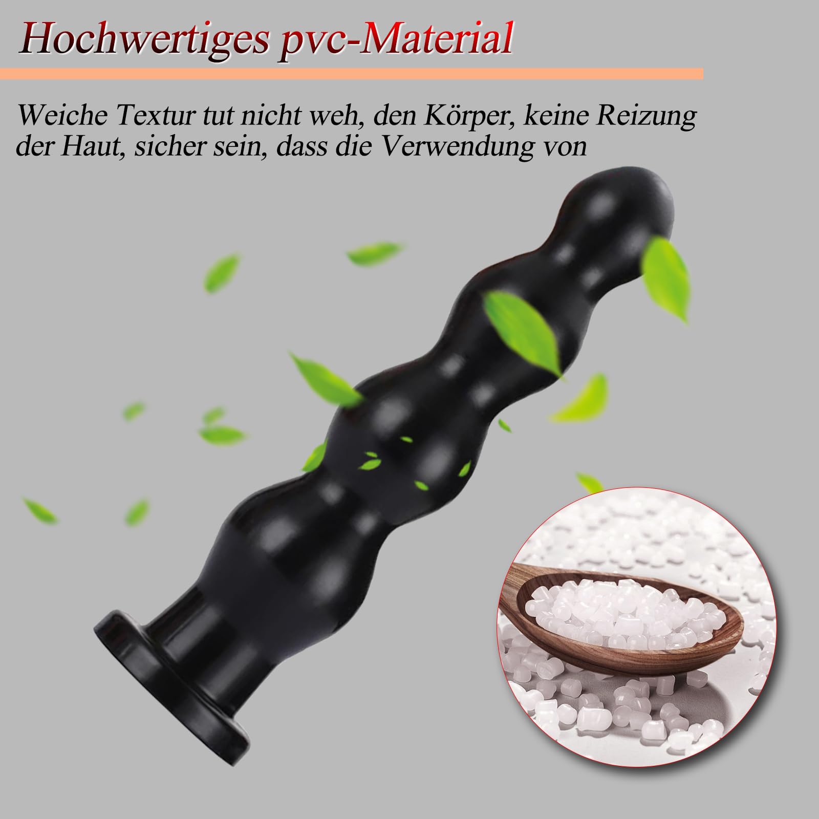 BDSMLOVE Palline anali con 4 Palline, Plug Anale Donne Uomo Coppia Dilatatori Anali SexToy, Plug Anali Sexytoysys Dildo, Butt Plug per uomini donne coppie principianti professionali (Nero)