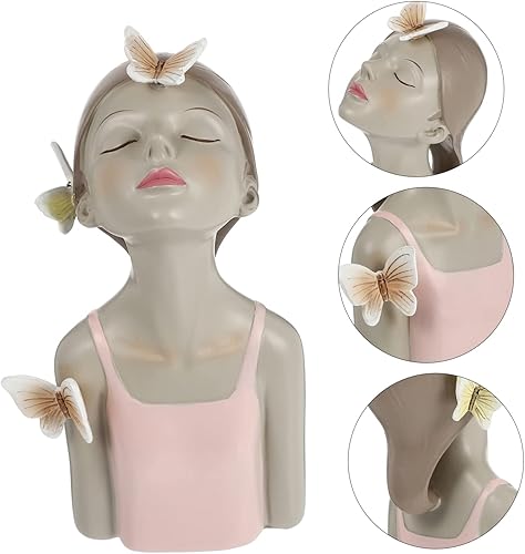 Miniatura 2 de BESPORTBLE 1 escultura de mariposa para niña, decoración de mesa de comedor, estatuas al aire libre, decoración de casa para el hogar, mini pareja,