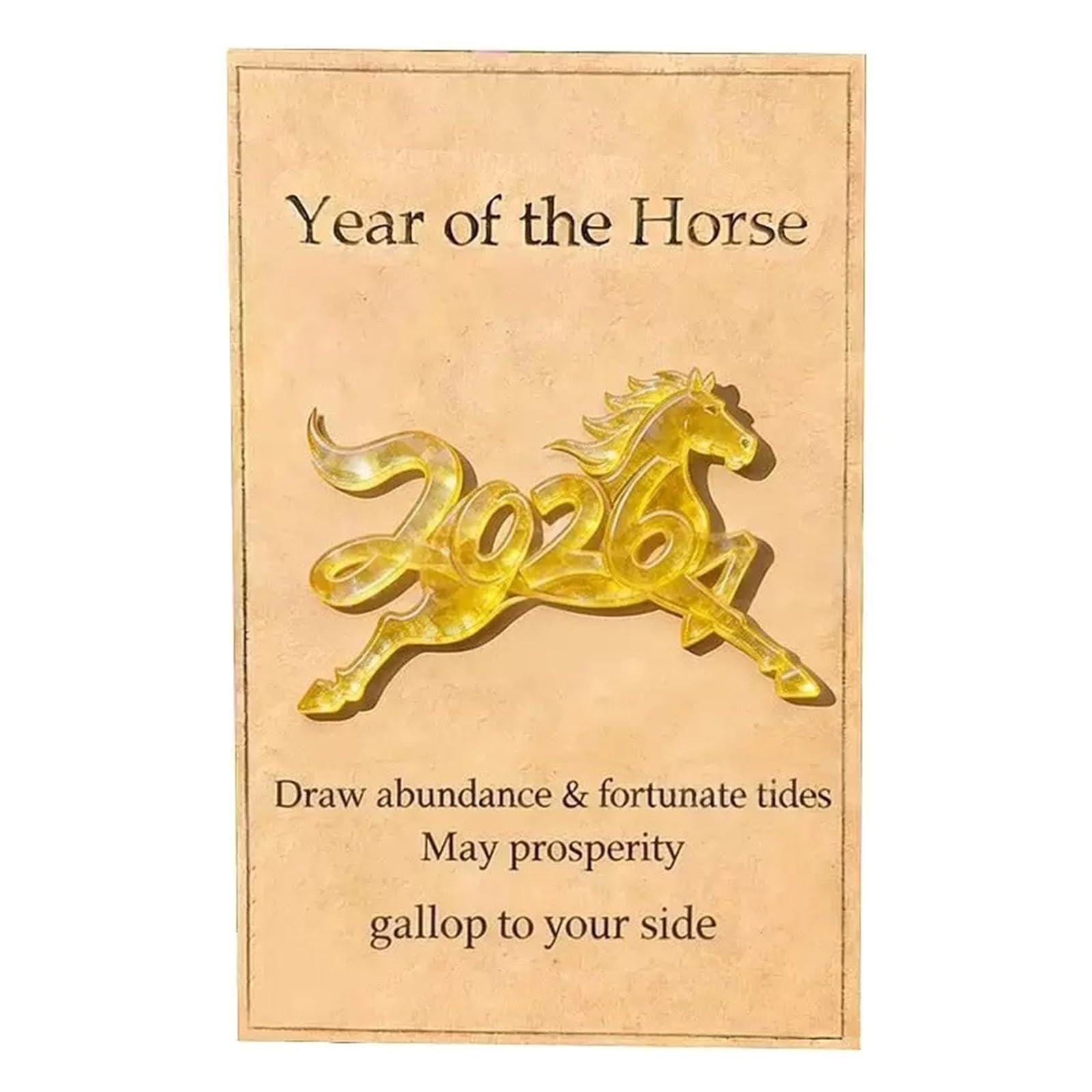 2026 New Year Wishes Car Ornament Hanging Decors for Vehicle Interior Good Luck Theme Gift Good Luck Gift