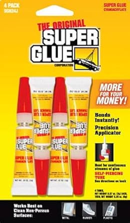 Super Glue Corp/pacer Tech SGH24J, 4 Pack (4-0.07oz/2g, total 0.28oz/8g)