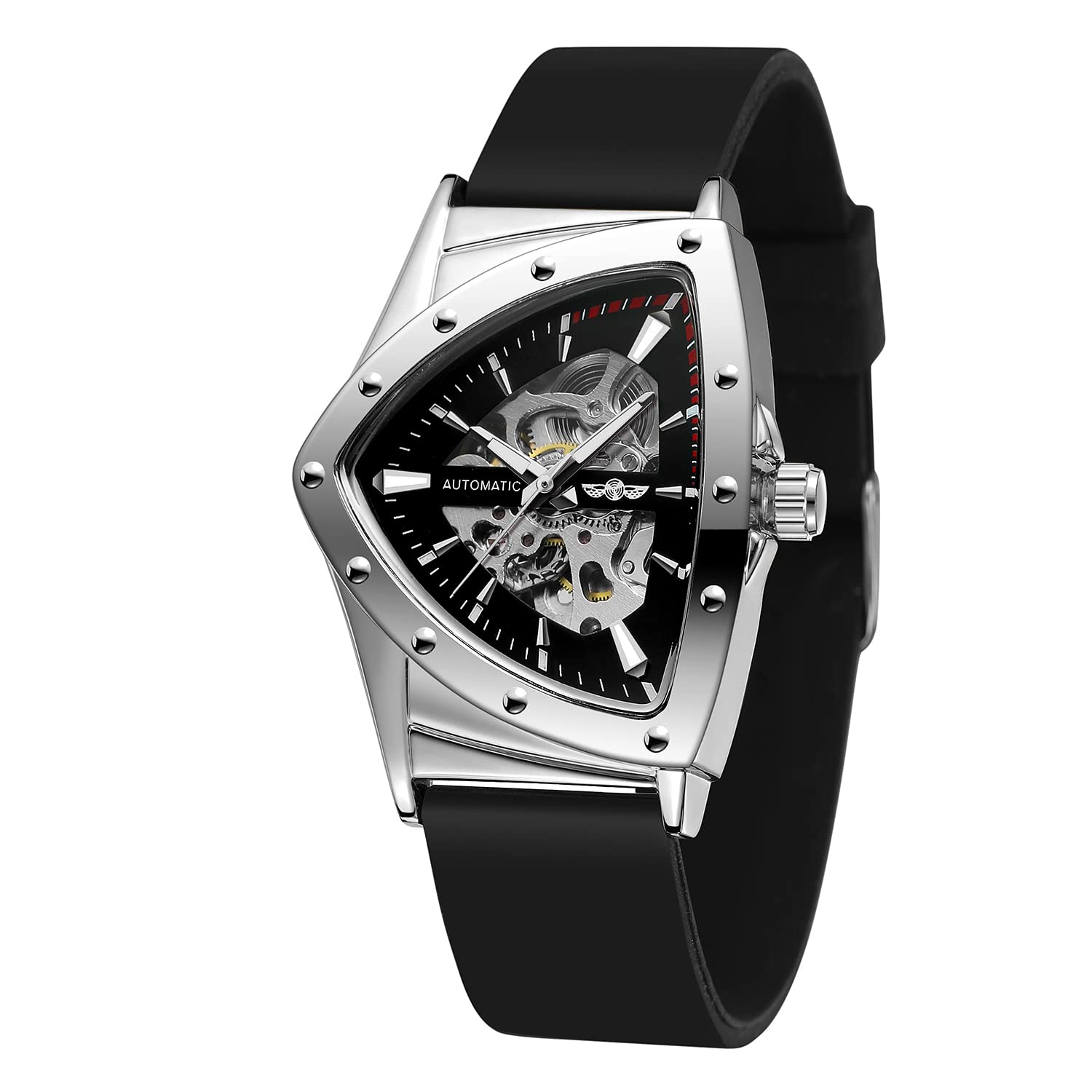 Orologio da polso automatico meccanico minimalista Forsining