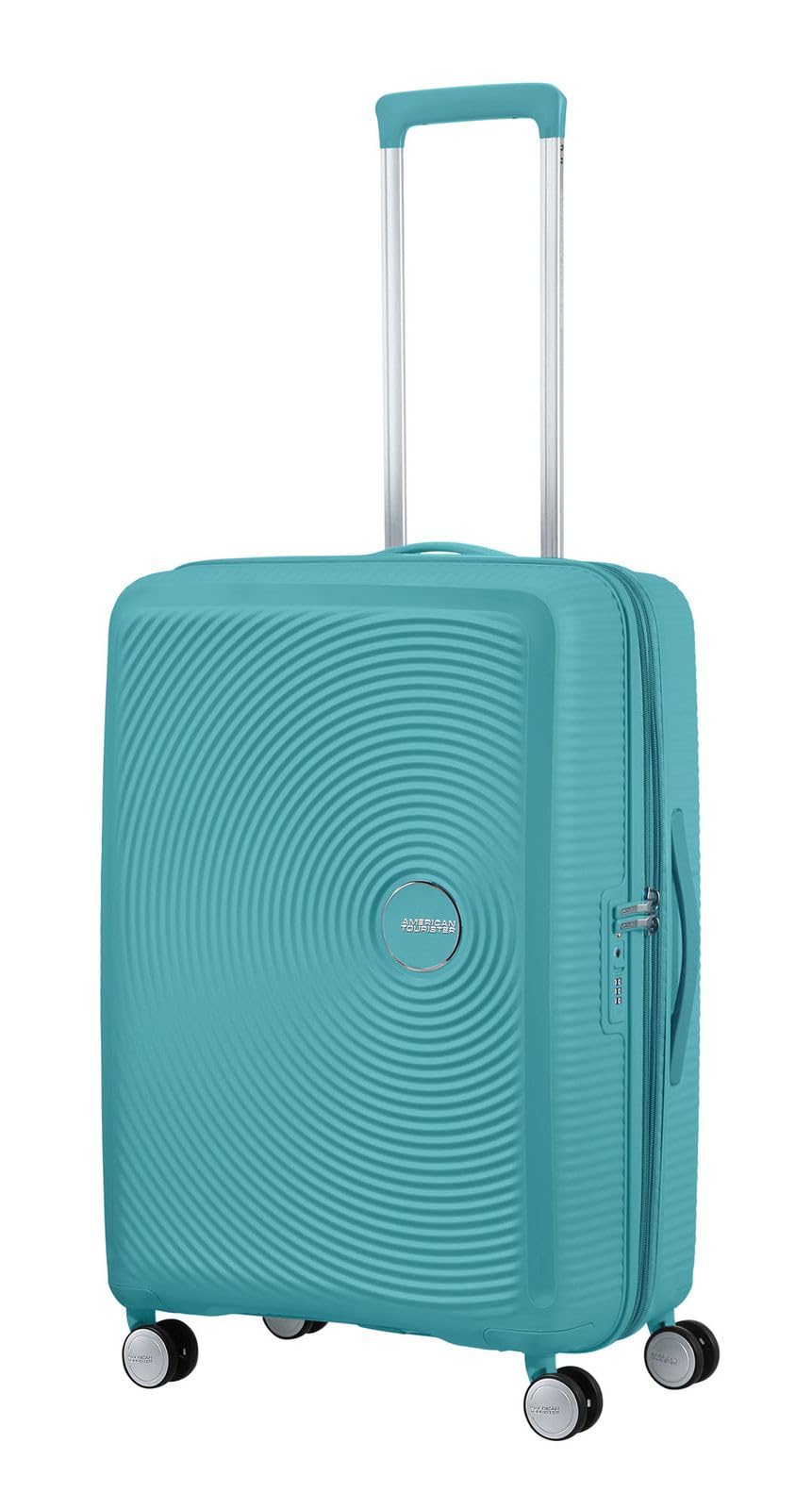 American Tourister Soundbox - Trolley M Espandibile Valigia, 67 cm, 71.5/81 L, Turchese (Turquoise Tonic)