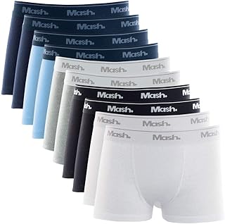 Kit 10 Cuecas Boxer Algodão Infantil, Mash, Meninos