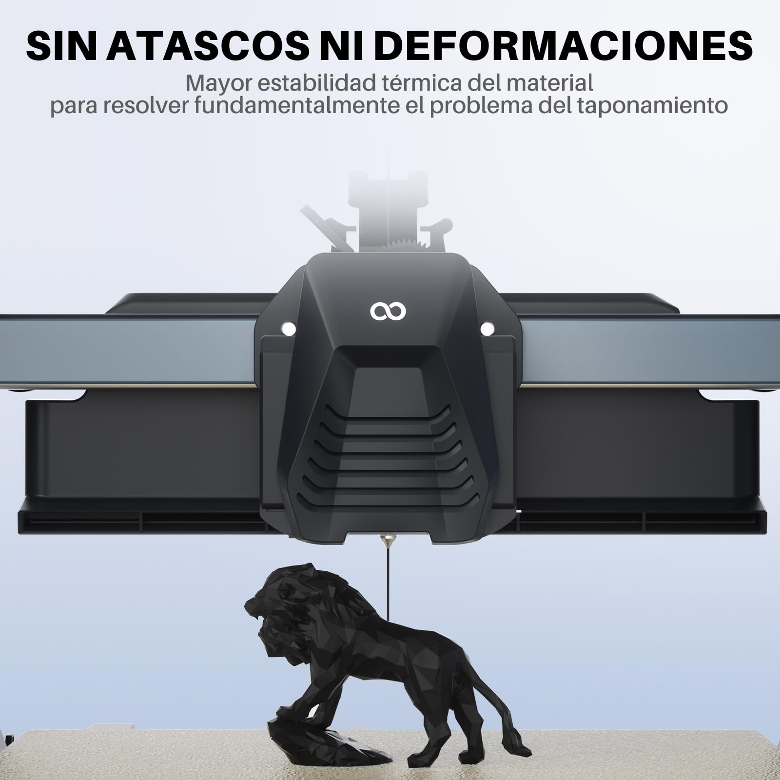 ELEGOO Filamento PLA+ 1.75mm 1KG Blanco, Precisión Dimensional +/- 0.02mm para Impresora 3D