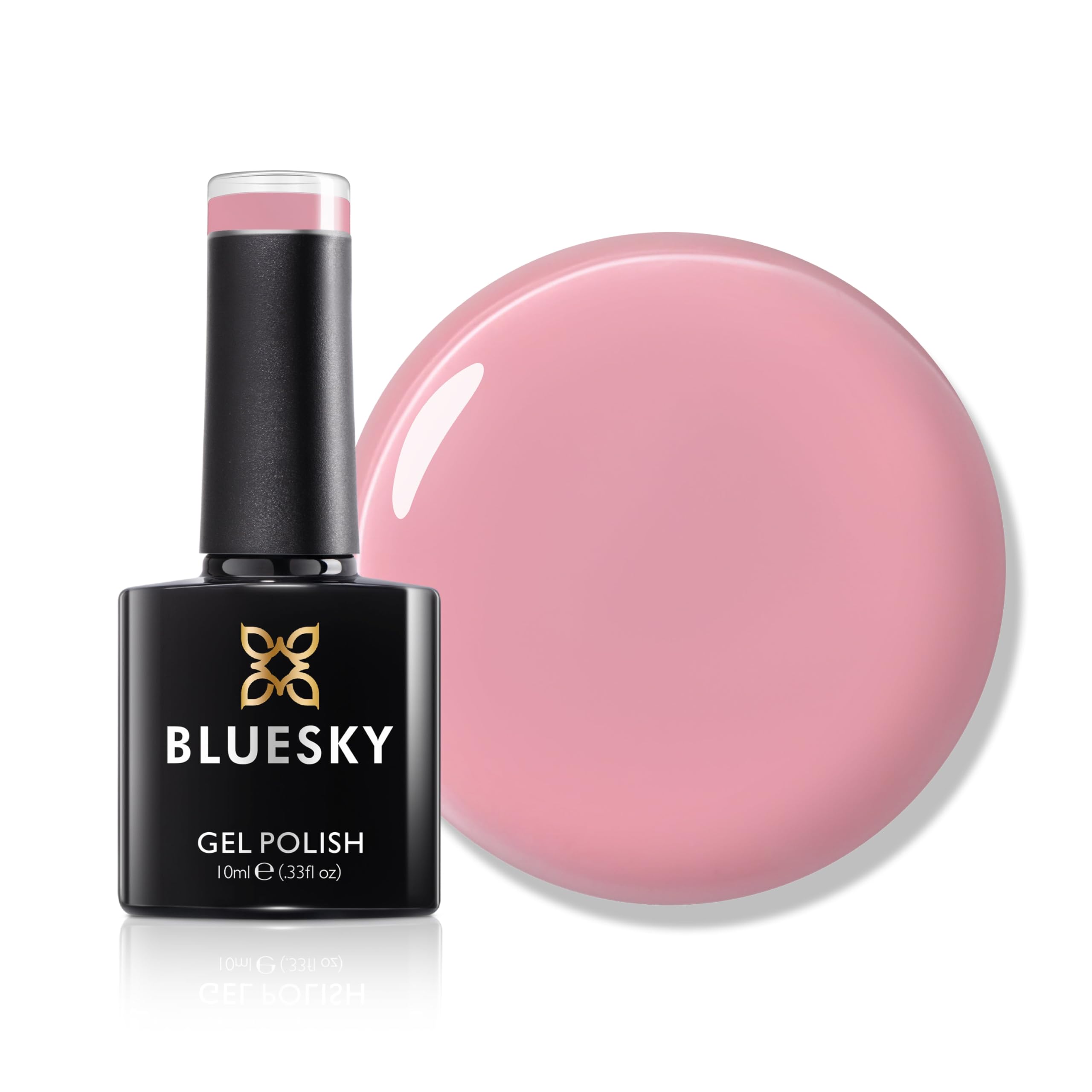 Bluesky Gel Nail Polish 10ml, Petal Pink - SS2516, Pink Gel Nail Polish for 21 Day Manicure, Requires Curing Under LED UV Nail Lamp