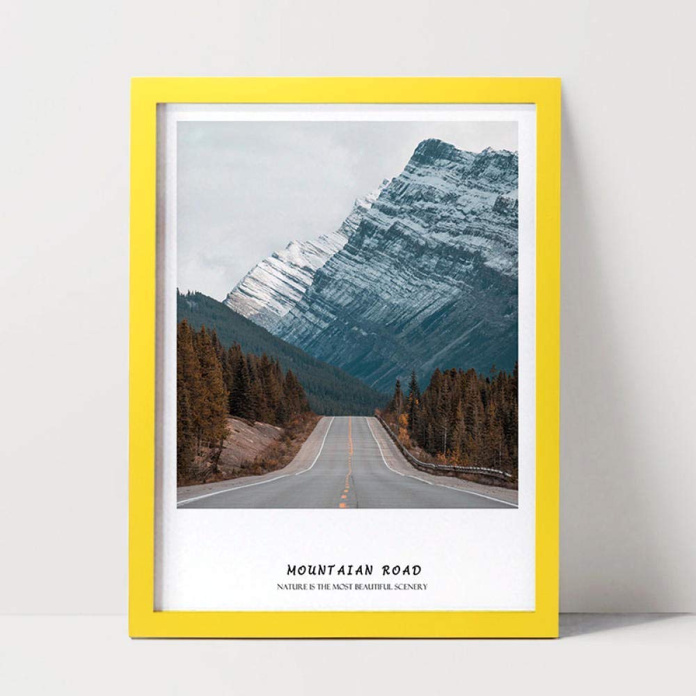 TEHWDE Hanging Photo Frames Classic Photo Frame Gift Present Solid Wood Wall 8K 26.5 Children's Room Décor 38cm Pink