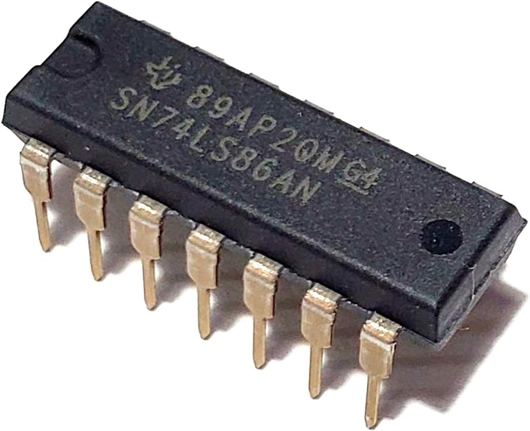 SN74LS86AN SN74LS86A SN74LS86 Quad 2-Input Exclusive-OR Gates Breadboard-Friendly IC DIP-14 (Pack of 10)