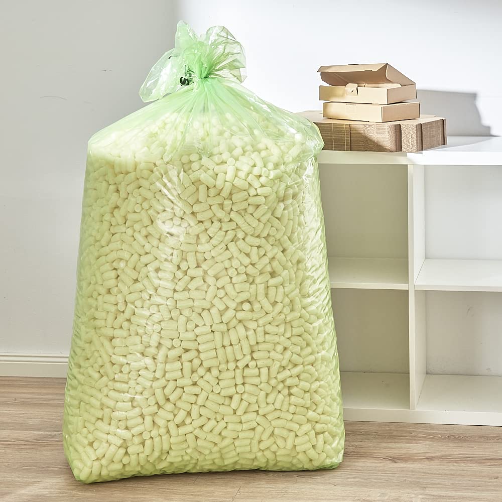 BB-Verpackungen 1x 300 Liter BIO-Verpackungschips SMALL (1 Beutel) | antistatisches Füllmaterial, leichte Polsterchips und 100% biologisch abbaubar