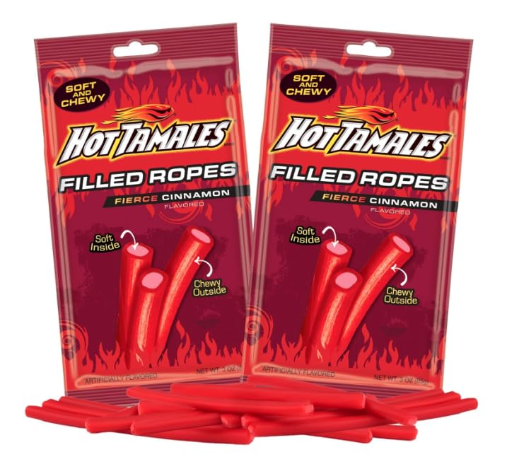 Swirlee Hot Tamale Ropes Candy 2 bolsas de 3 oz miniatura 1