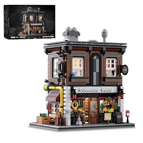 Wyiauy Antique Shop Building Set, Retro Store Street View Modular