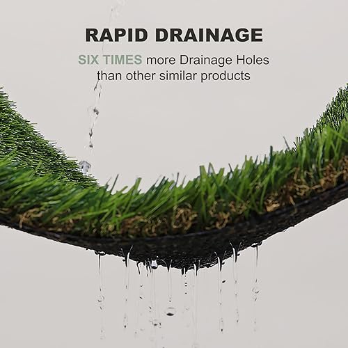 Miniatura 6 de HQ4US 4LEGS Almohadilla de césped para perros con caja de arena plegable para perros, base de forro extra grande (44 x 34 pulgadas) para balcón, 2